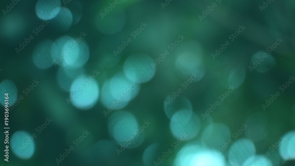Obraz premium Abstract Green Bokeh Background with Soft Light Diffusion for Creative Design