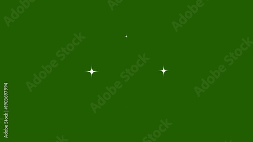 Wallpaper Mural Twinkling stars night sky animation with glitter magic trail, glowing white light flashes, bokeh sparkle particles, smooth loop, ultra HD green screen cinematic background 4K Torontodigital.ca