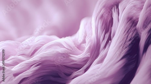 Soft pink fabric folds with wavy texture and flowing curves.