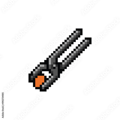 Blacksmith Tongs Pixel Art Sprite