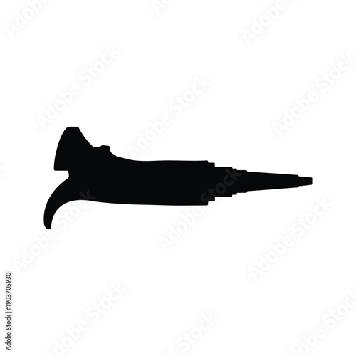 Automatic Pipette silhouette icon vector flat design.