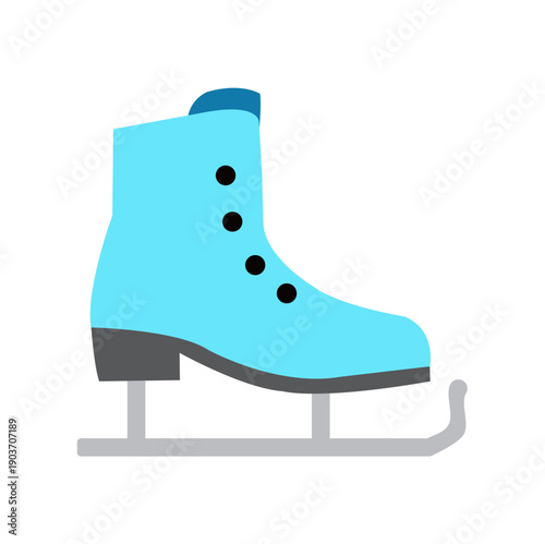 Ice skating shoes vector