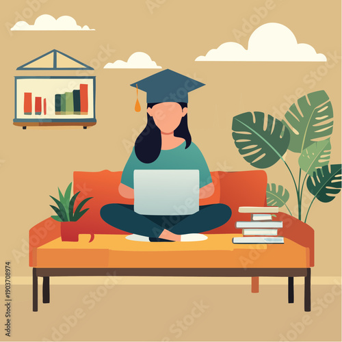 Lifelong learning and online education concept illustrating continuous personal and professional development.