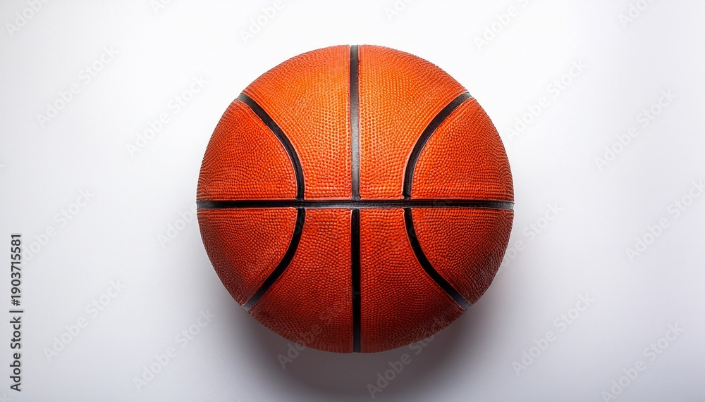 Fototapeta premium basketball ball on a white isolated background