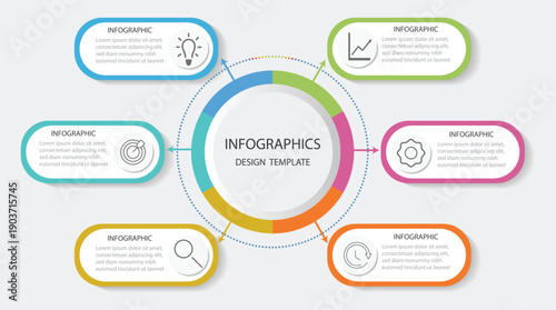 Timeline infographic design with circle for business template. Set of vector infographic circle templates. Vector circle element for infographic. Business circle. timeline infographic icons.
