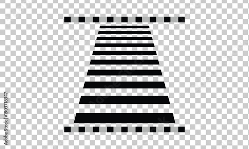 Crosswalk icon. pedestrian crossing icon. zebra crossing. vector illustration .eps 10 .