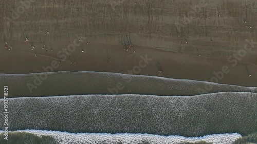 Aerial view of the beach