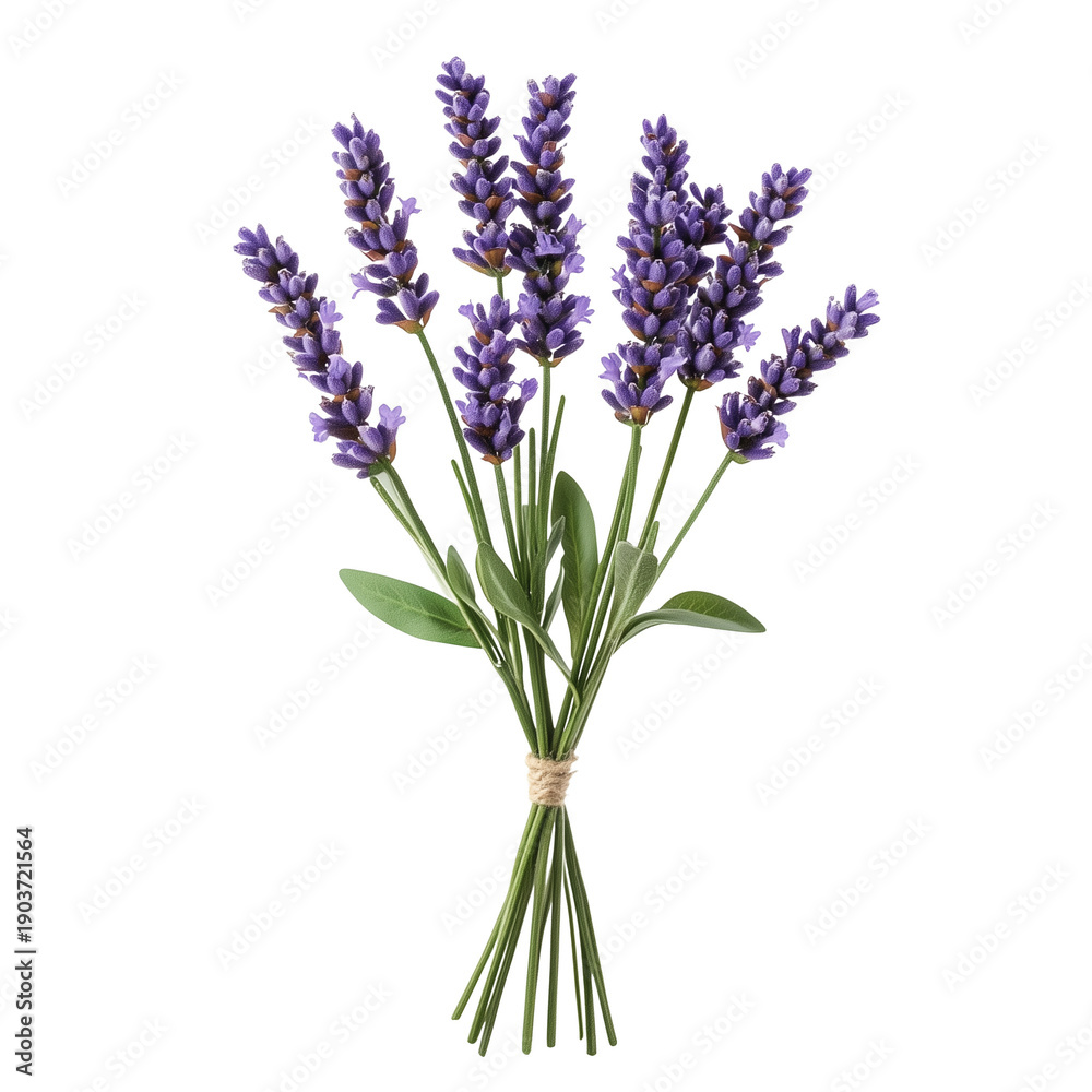 Obraz premium Lavender Flower Isolated on White Background