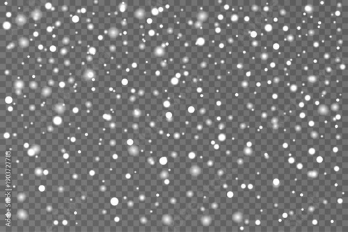 Transparent Falling Snow Effect for Holiday Designs