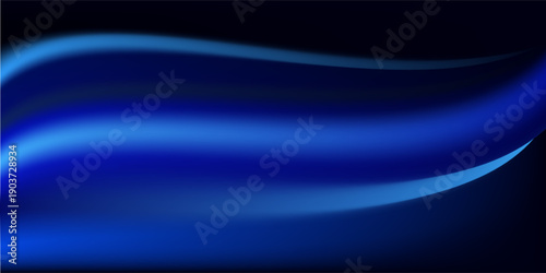 Bright blue abstract gradient with coarse grain texture, aesthetic horizontal design for background elements. Vector ilustration