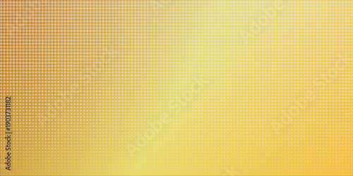 Golden disco party pattern. Yellow square sequin mosaic texture background. Abstract gold shining glitter halftone wallpaper. Sparkling glitter backdrop. Retro vector design
