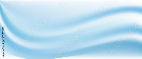 Abstract light blue background with smooth curves. Soft blue wavy background.