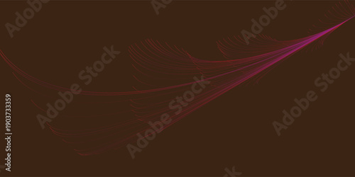 Abstract lines on black background, vector illustration part 10