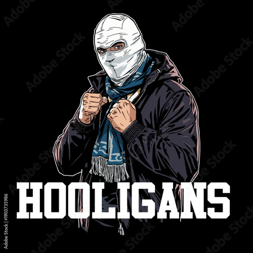 A Hooligans football fans 