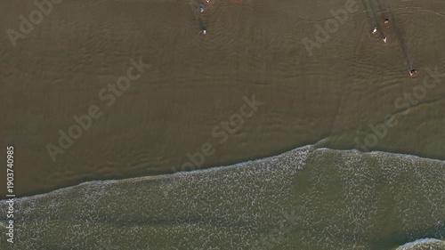 Aerial view of the beach