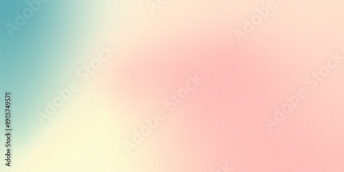 Abstract soft pastel gradient background with teal and peach tones, minimalist blurry mesh texture for elegant web design and modern branding