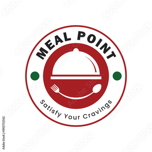 Restaurant logo design, Dish, spoon and fork, Food logo