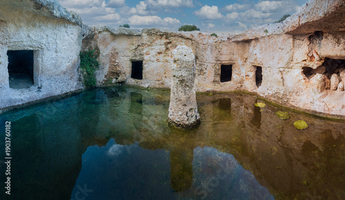 The necropolis of Su Crucifissu Mannu (The great crucifix) near Porto Torres, Sardinia