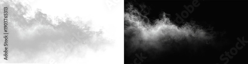 Foto PNG fog texture isolated on transparent background