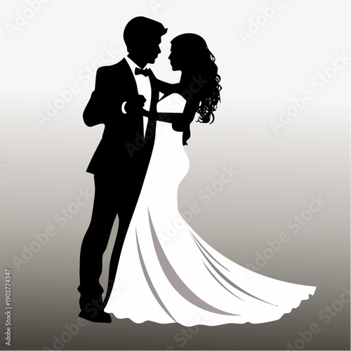 Para nowożeńców tańcząca swój pierwszy taniec