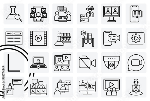 A Range Of Online Activities – Virtual Meetings, Online Writing, Watching Videos, And Conducting Digital Research For Business.