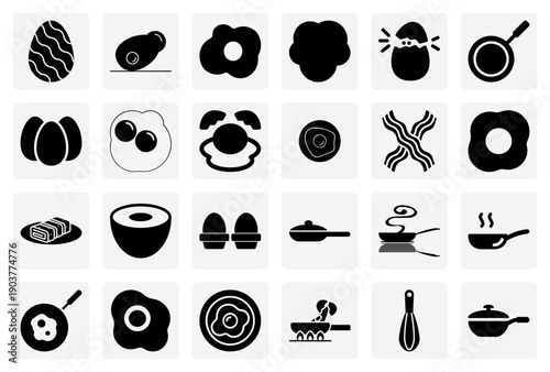 Farm Fresh Eggs For Morning Meals – Illustrations Of Boiled And Fried Eggs For Food And Lifestyle Content