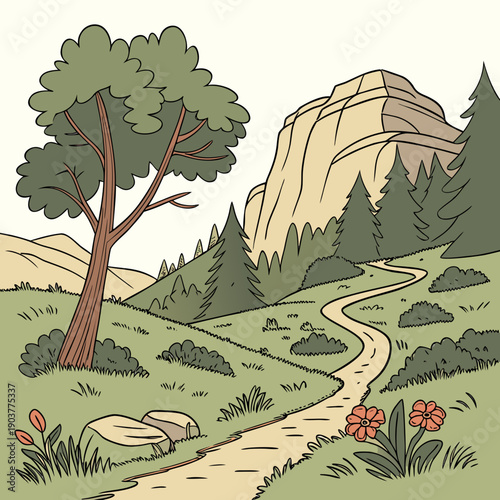 Abstract geometric land design with layered depth and subtle color gradients, representing depth and exploration.