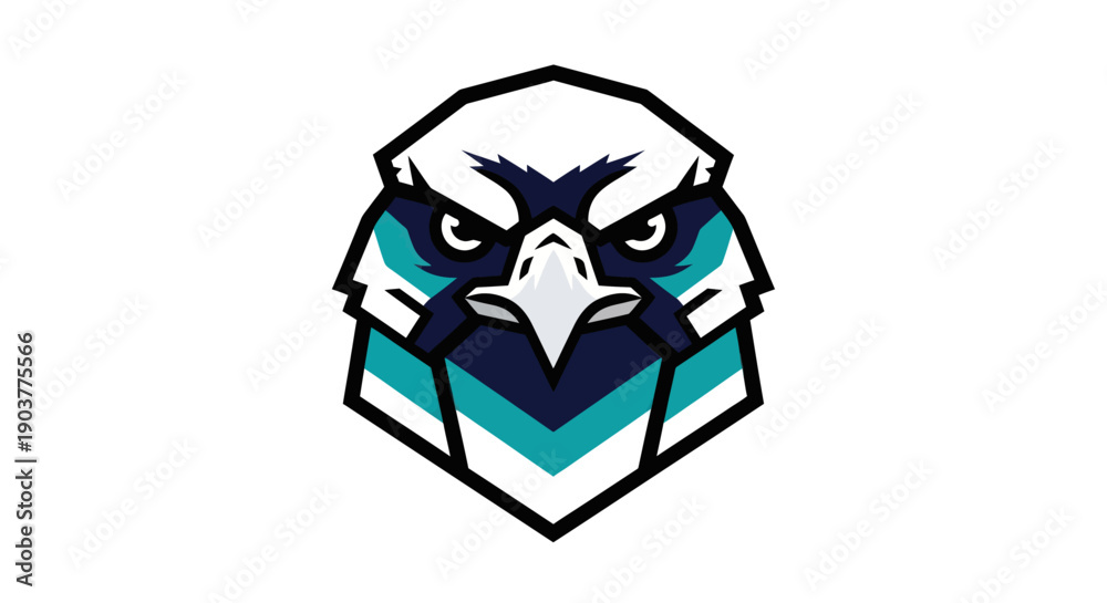 Fototapeta premium Eagle head mascot vector illustration