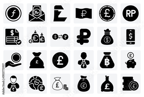 Business And Commerce Finance – Invoices, A Money Bag, And Currencies For Accounting And Sales Content