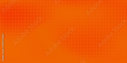 Abstract dots halftone orange color pixelate pattern gradient. Simple halftone texture with technology digital background. Dots pop art comics design modern. eps10 Vector illustration