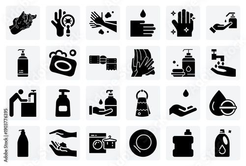 How To Wash Hands Properly – Instructional Graphics For Health Safety, Showing Soap, Rinsing, And Drying Techniques.