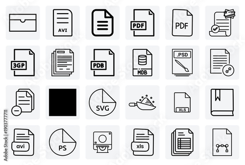 Data And Multimedia File Types – Visualizing Database, Video, And Document Formats For Software And File Management Systems