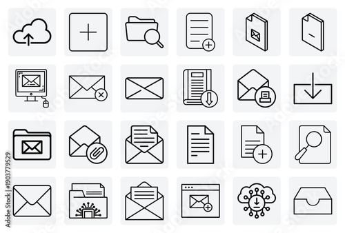 Digital File Management Within An Email Client – Adding, Removing, And Downloading Documents For Efficient Workflow.