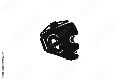 Boxing Helmet Icon: The iconic silhouette of a boxing helmet, a symbol of protection and strength, stands ready for the next challenge.