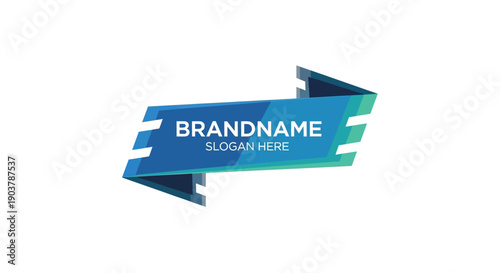 Free Download Blue Arrow Logo Template with Brandname. - GFXLoad