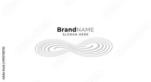 Infinity Logo Design Template with Slogan.