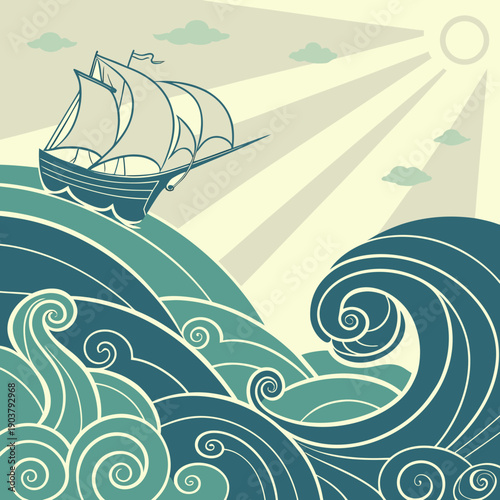 Ethereal Renaissance Sea Dream Abstraction, Evoking Subaquatic Fantasies and Dreamlike Underwater Landscapes