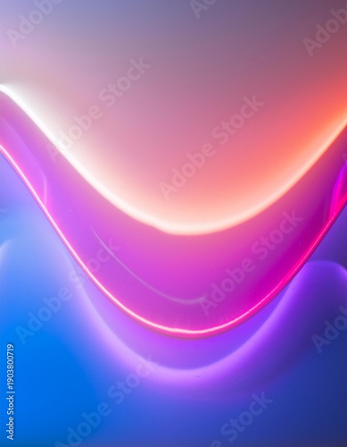Premium digital wave background with smooth luminous curves