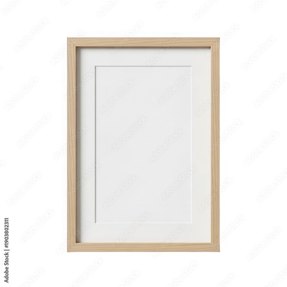 Obraz premium Elegant gold-framed rectangular picture hanging on a plain background isolated on transparent background