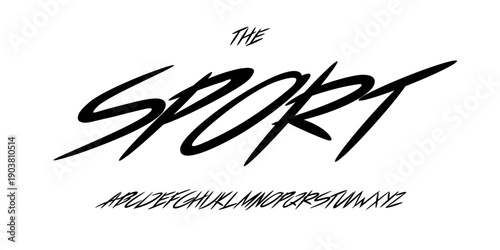 Groovy graffiti alphabet, playful hand drawn letters, joyful funky font for youthful brand logo, urban headline, sport typography, street art typographic design, adventure typeface. Vector typeset