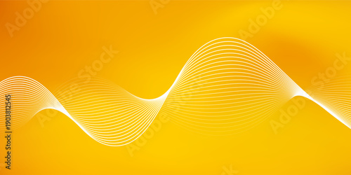 Sunset theme of mesh with flow lines