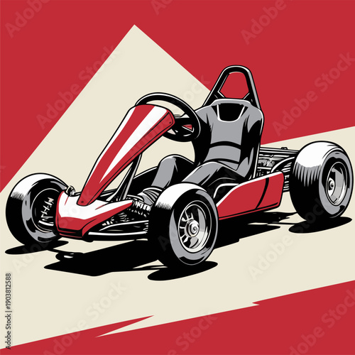 Picture of a simple go-kart car
