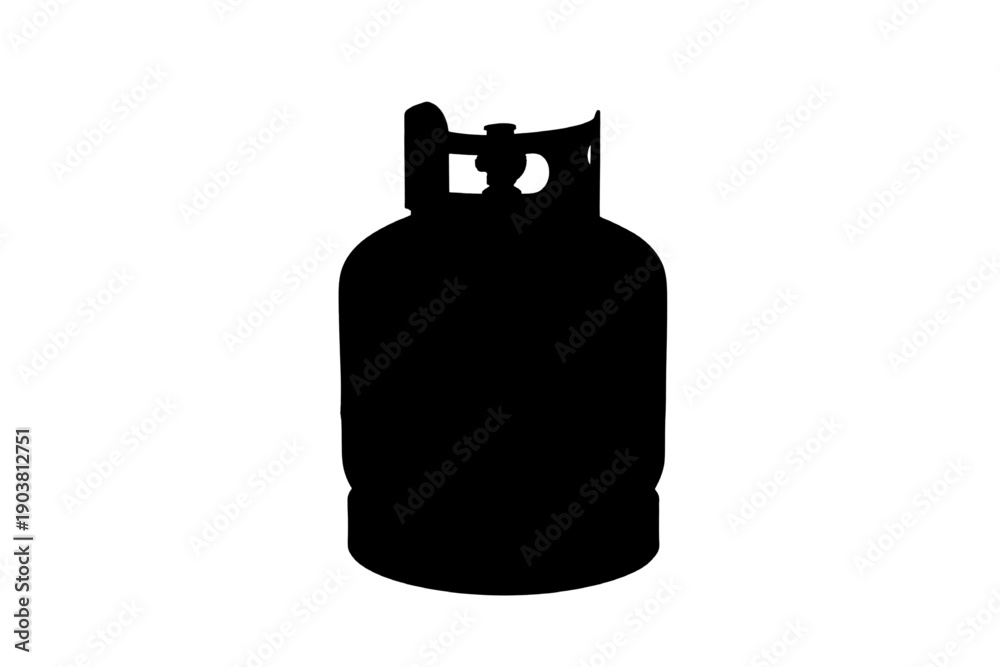 Obraz premium Propane tank silhouette