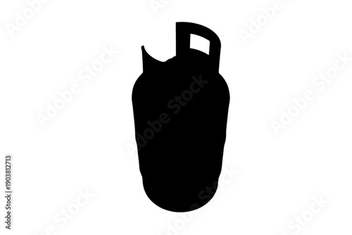 Black gas can silhouette