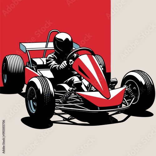 Picture of a simple go-kart car