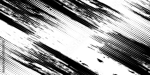 Vector brush sroke texture. Distressed uneven grunge background. Abstract distressed vector illustration. Overlay over any design to create interesting effect and depth. Black isolated on white. EPS10