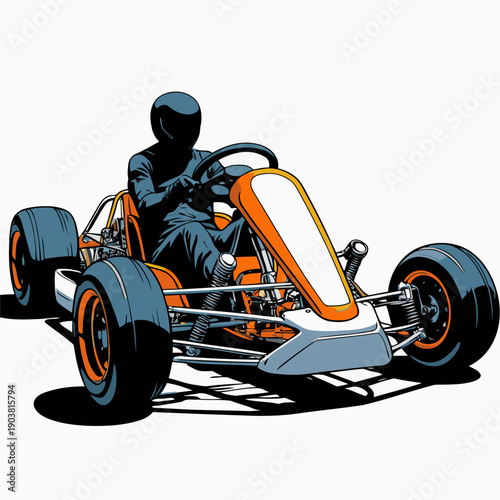 Picture of a simple go-kart car