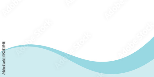 Abstract blue wave background, minimal wave design concept, vector illustration. for banner, banner.
