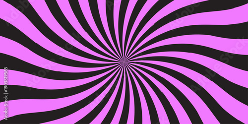 Sunburst Modern retro vintage sunrise pink sunbeam element spiral striped. Spiral starburst and striped pattern abstract geometric retro sunrays line wavy texture.