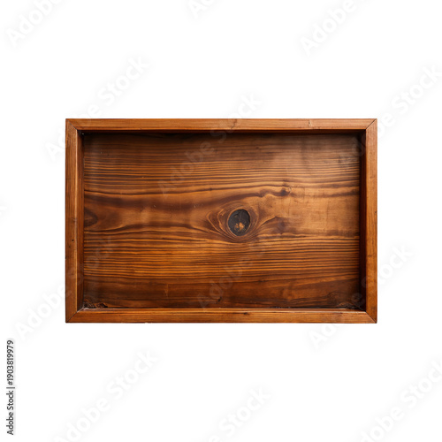 Wooden Tray on a Plain Background Showing Its Texture and Design Details for ...